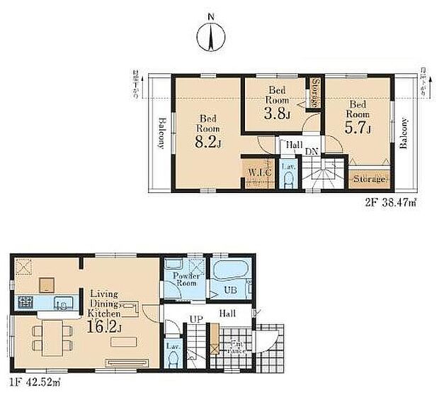 【3LDK】☆二面バルコニー☆
バルコニーを２か所に設置。お部屋に陽射しをたっぷり取り込めます。各部屋からアクセスしやすいメリットも◎それぞれの部屋から布団を干せば移動もラクラク。