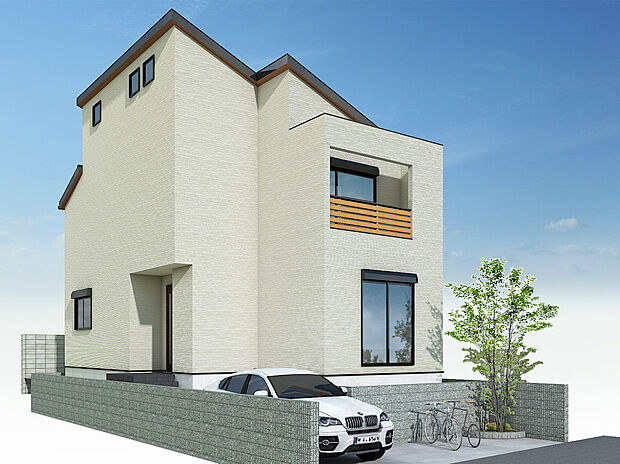 2号棟 参考プラン
陽当りと開放感を感じられる2階リビングプラン。
高い天井が嬉しい勾配天井を採用したリビング。
ロフトやスキップフロア、大型収納などこだわり満載
南道路ならではの陽当りを感じられます