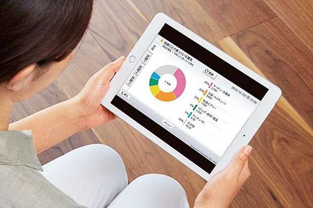 【【省エネ・スマートハイムナビ（HEMS）】】電力状況を見える化し、省エネをアドバイス。事前にアプリのダウンロードが必要です。