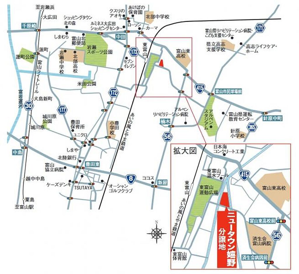 セキスイハイム ニュータウン嬉野 建築条件付土地 富山県富山市下飯野東富山駅の新築一戸建て 物件番号 の物件詳細 ニフティ不動産