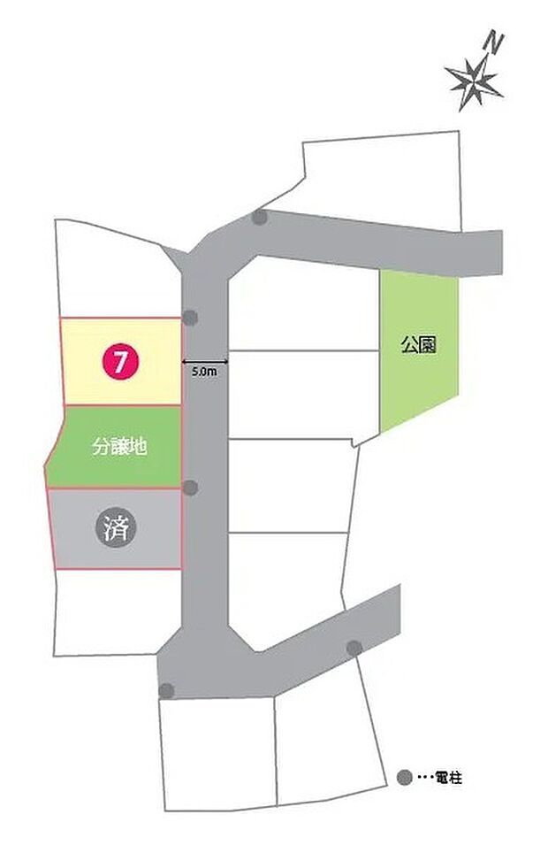 区画図　分譲地ならではの整った街並み。見学受付中です。