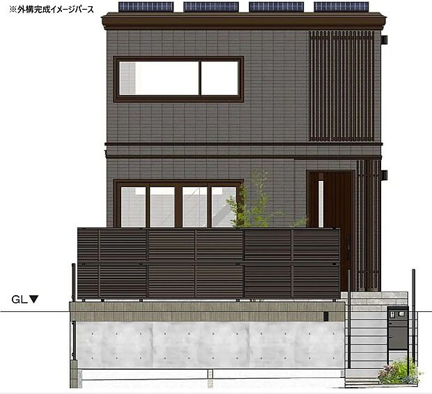 【現地外観写真（予想図）】【2号棟】大切な住まいだからこそ、街並みの雰囲気や周辺環境の安心感を、ぜひ現地でご体感ください！