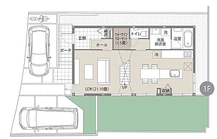※間取りにある家具、調度品、植栽、自動車は価格に含まれません 