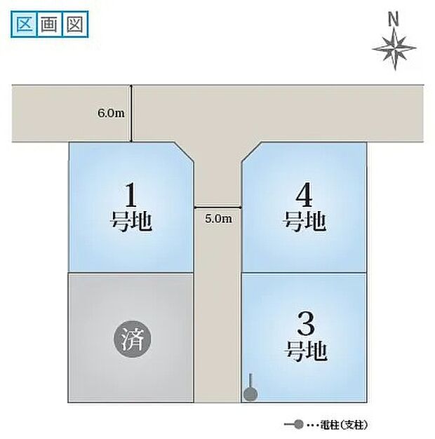 52.33坪
日当たり良好！分譲地手前側のため、前の道への出入りもスムーズです。徒歩圏内に「大門駅」もあるので、通勤、通学時の交通のアクセスも便利！