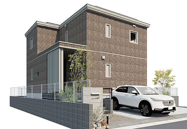 【No.3】鉄骨系ユニット工法
設備：太陽光発電5.56kW、蓄電池4.9kWh
※完成予想図