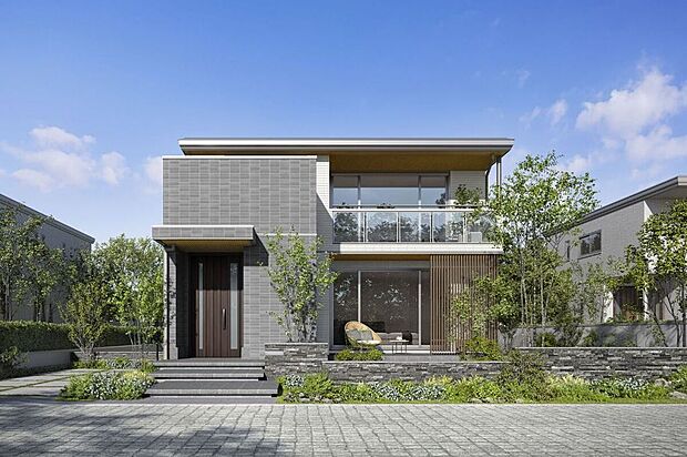 【【商品ラインナップ：鉄骨系】スマートパワーステーション】フラットルーフで太陽光を受けとめるスタイリッシュな佇まい
※セキスイハイムの代表外観です。お客様のご希望に合わせて商品タイプをお選びいただけます