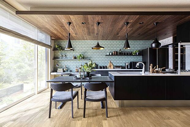 【【参考インテリア】】カフェのような印象のキッチン＆ダイニング※お客様のご希望に合わせてインテリアコーディネーターがご提案します