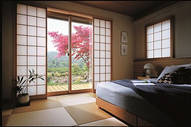 【【参考インテリア】】旅館にいるような気持ちにさせてくれる和室。※お客様のご希望に合わせてインテリアコーディネーターがご提案します