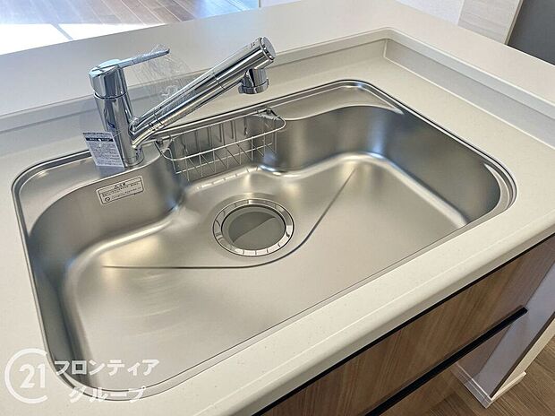 【その他設備】ワイドシンクなので家族が増えても洗い物楽々です