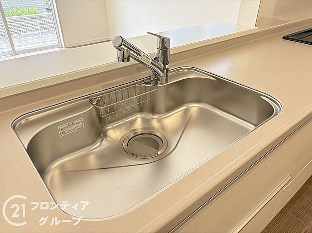【その他設備】ワイドシンクなので家族が増えても洗い物楽々です