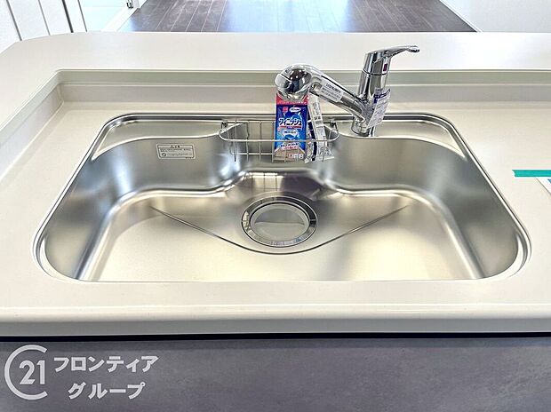 【その他設備】ワイドシンクなので家族が増えても洗い物楽々です