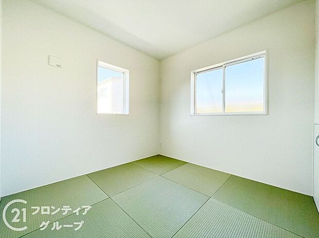 【子供部屋】新しいい草香る畳スペースは、使い方色々！客室やお布団で寝るときにぴったりの空間ですね。