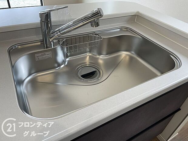 【その他設備】ワイドシンクなので家族が増えても洗い物楽々です