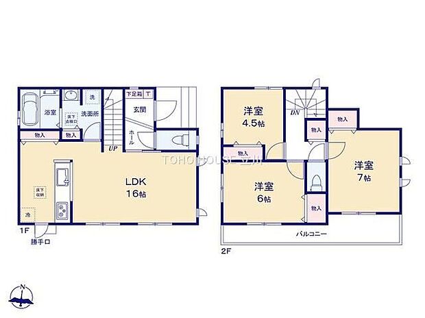 3650万円、3LDK、土地面積107.12m2、建物面積82.18m2 こちらの間取り図で、お部屋の配置や動線をイメージしていただけます。