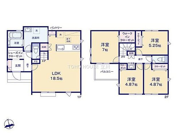 6190万円、4LDK、土地面積135.4m2、建物面積101.02m2