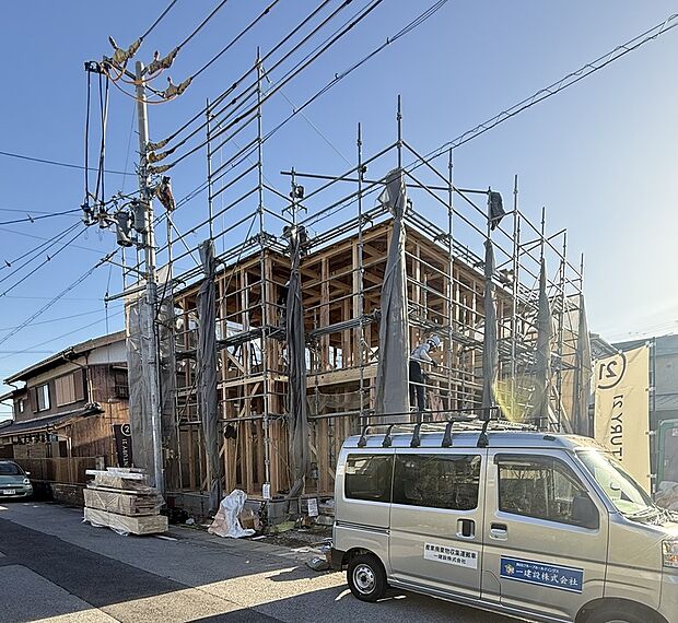 【2025.12.13撮影】順調に建築が進んでいます