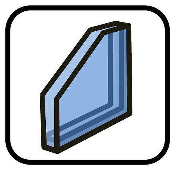 【ペアガラスb】ガラスとガラスの間に密閉された中間層をもち、光の透過性を保ちつつ、断熱効果を得られるガラスのことです。一般的な断熱材と同じ原理を用いており、対流が起こらない状態の空気は断熱性能が高いという性質を利用し