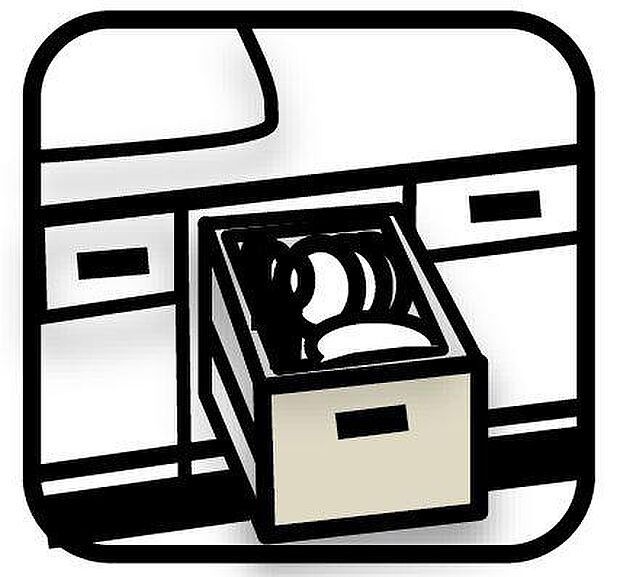 【非公開】あったらいいなの代表的な設備である食洗機。ビルトイン型なので、おさまりもよく、使い勝手も良好です。料理をするのは好きだけど、後片付けは苦手な方に重宝します。洗う手間がないので、時間を有効に使えますね。