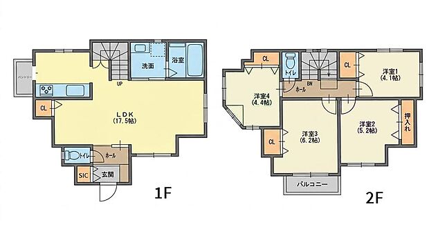 【4LDK】間取図