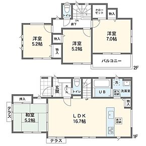 3号棟間取図 
