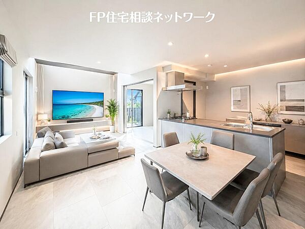 家族と過ごす時間を大切にしたい方にぴったりのゆとりある住空間です♪（本画像はCGで作成しており、実際に現地に家具はおかれておりません。また価格に家具は含まれておりません。）