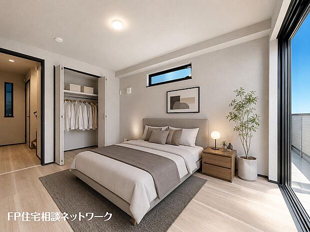 【リビング以外の居室】「どういう家具を置こうかな」とわくわくする。自分好みのお部屋にしてオンリーワンのお部屋でゆったりと寛ごう♪（本画像はCGで作成しており、実際に現地に家具はおかれておりません。また価格に家具は含ません）