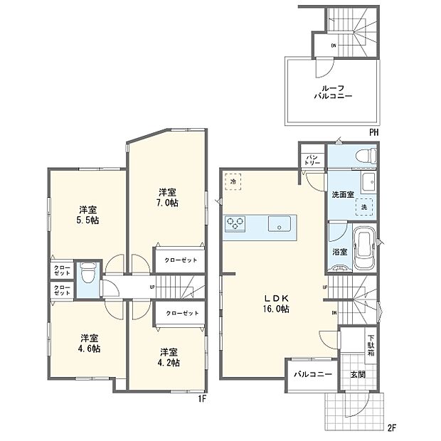 【4LDK】間取図