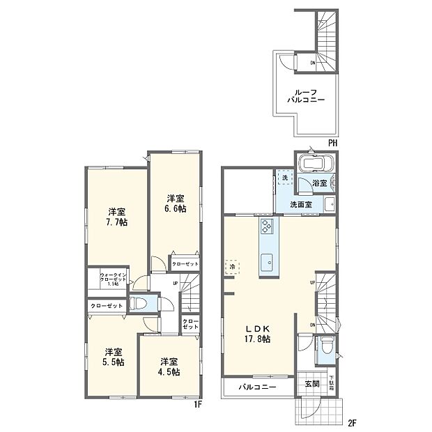 【4LDK】間取図