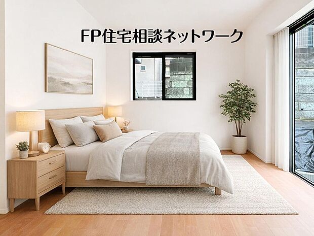 光が沢山取り込める大きな窓。日差しを長時間受ける事が出来る暖かいお部屋です。（本画像はCGで作成しており、実際に現地に家具・家電はおかれておりません。また価格には含まれておりません）