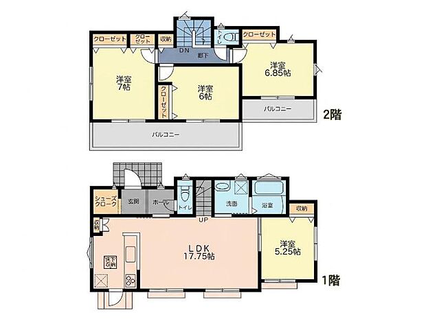【4LDK】間取図