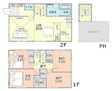 ２号棟間取図 