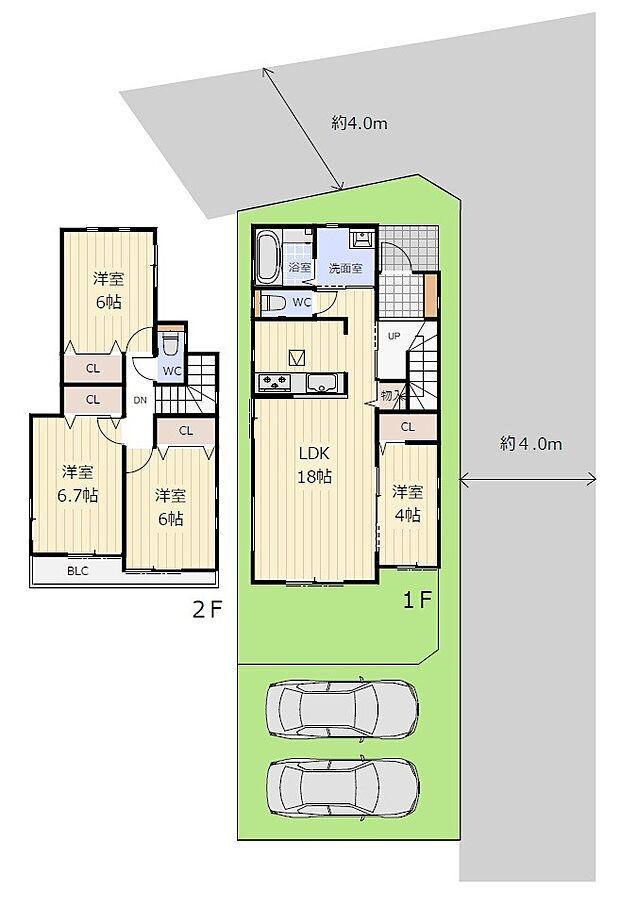 【4LDK】C号棟　間取り