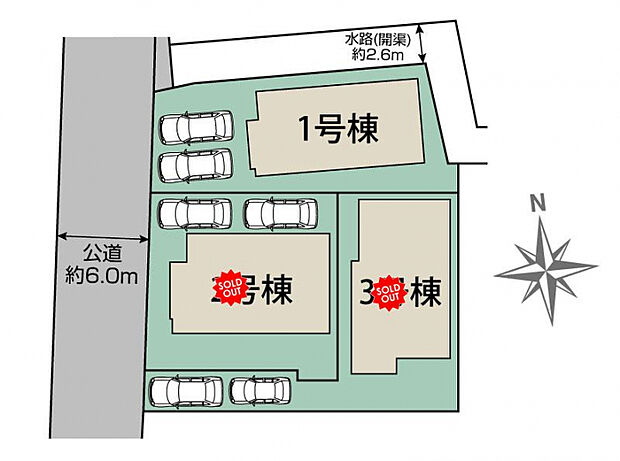 小平小川町3棟 区画図