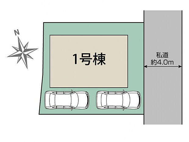 あきる野雨間1棟 区画図