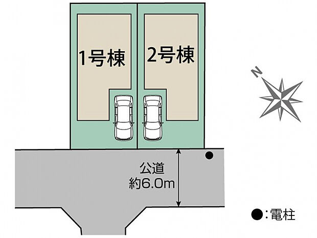 府中市四谷2棟 区画図