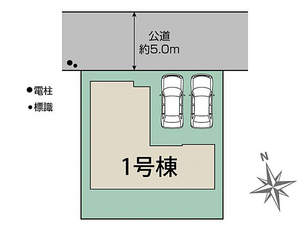 あきる野小川東1棟 区画図
