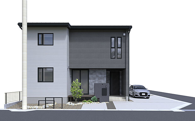 No.3号棟　外観イメージ
建物のボリューム感と美しいバランスが際立つ外観。プライバシーにも配慮した窓配置です。