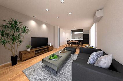【建築例】サーラタウン刈谷小垣江No.9リビング完成予想図