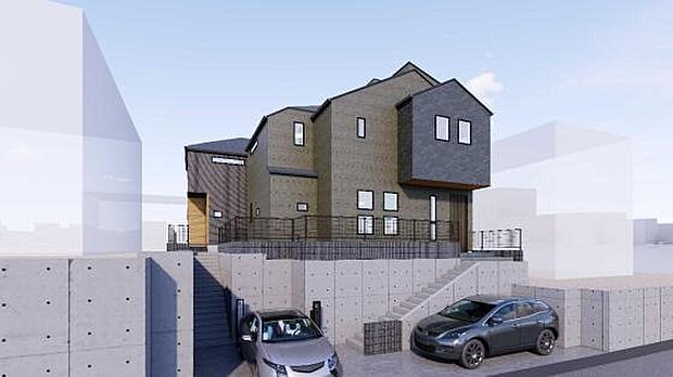 完成予想図(外観)
落ち着いた住宅街に建つ戸建てで、静かな住環境をお求めの方にぴったりです。