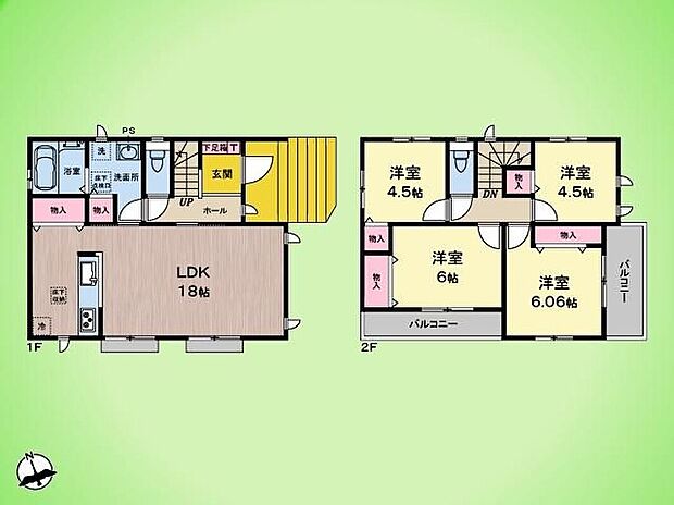 4230万円、4LDK、土地面積106.57m2、建物面積94.81m2