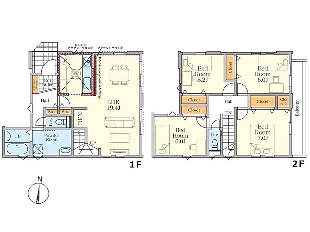 (1号棟)、価格4999万円、4LDK、土地面積102.33m2、建物面積105.16m2