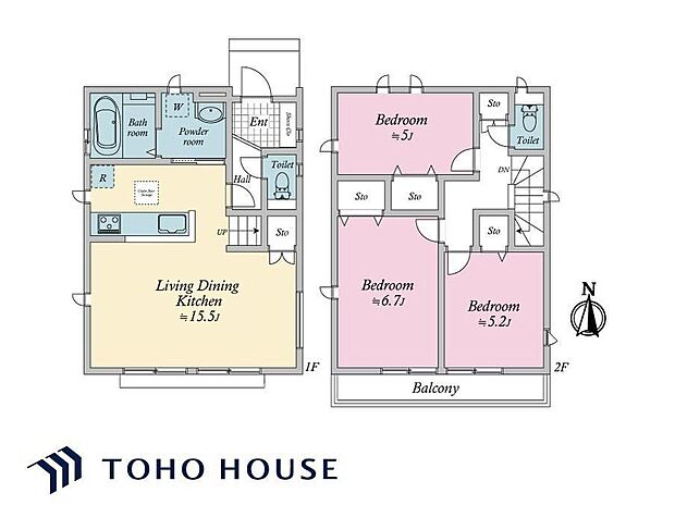5150万円、3LDK、土地面積100.05m2、建物面積79.07m2 広々15.5帖のLDKは家族の笑顔が集まる中心。3つの居室と豊富な収納で、お子様の成長に合わせた暮らしが叶う間取りです。