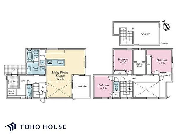 (3号棟)、価格1億3490万円、3LDK、土地面積147.11m2、建物面積108.47m2