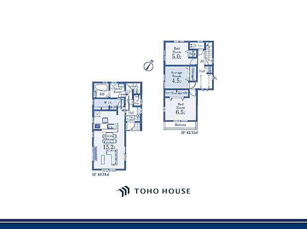 3280万円、2LDK+S(納戸)、土地面積82.68m2、建物面積85.86m2 全居室収納付きに加え、ゆとりある納戸も配置された2LDK+Sです。