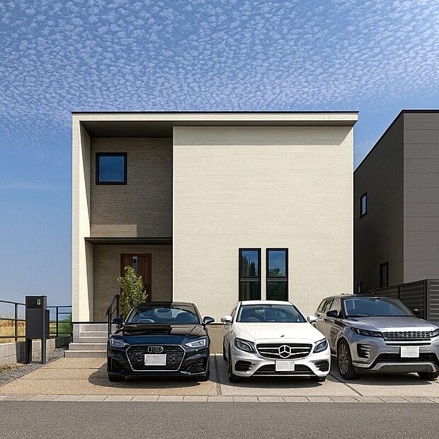 長久手市上川原の家2期 外観パース A号棟