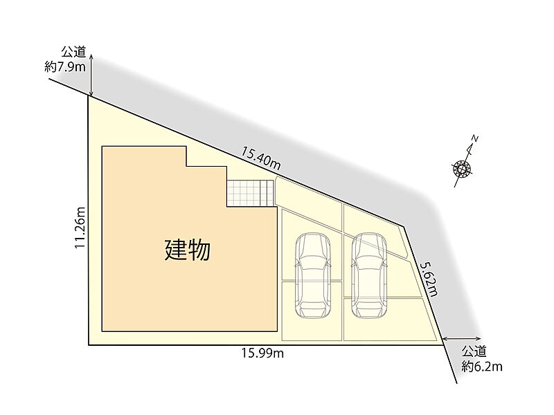 ■並列駐車2台可能