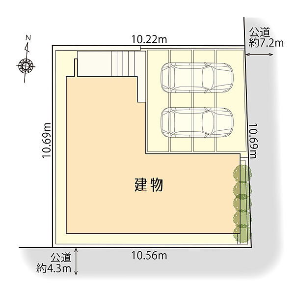 瑞穂区前田町の家　区画図