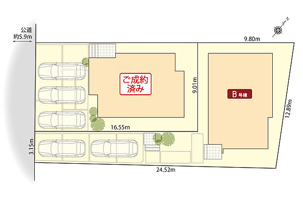 千種区光が丘の家4期 区画図
