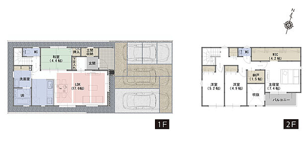 間取り図　B号棟