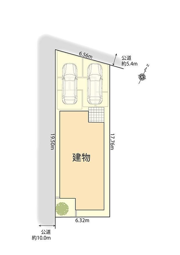 並列駐車2台可能!